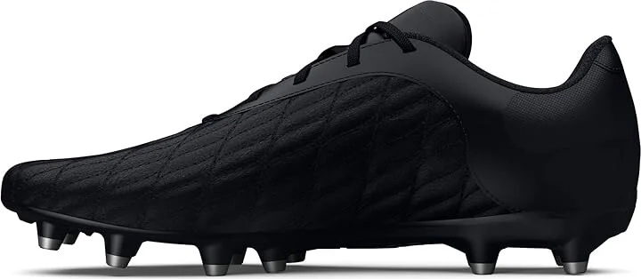 Under Armour Magnetico Select 3.0 FG Soccer Cleats Soccer Shoes Black/Black/Metallic Silver : Men's 4 - Women's 5.5 Medium - Image 4