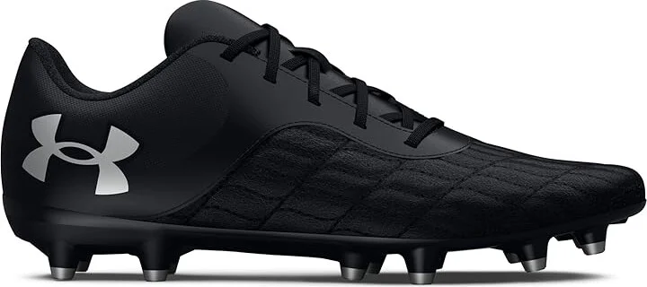 Under Armour Magnetico Select 3.0 FG Soccer Cleats Soccer Shoes Black/Black/Metallic Silver : Men's 4 - Women's 5.5 Medium - Image 5