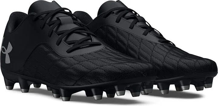 Under Armour Magnetico Select 3.0 FG Soccer Cleats Soccer Shoes Black/Black/Metallic Silver : Men's 4 - Women's 5.5 Medium