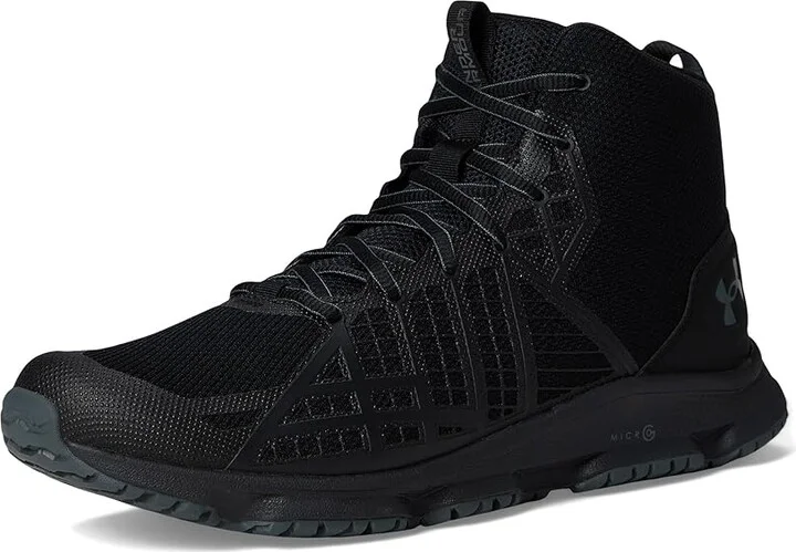 Under Armour Micro G Strikefast Mid Men's Shoes Black/Black/Pitch Gray : 8 D - Medium - Image 5
