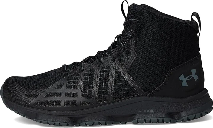 Under Armour Micro G Strikefast Mid Men's Shoes Black/Black/Pitch Gray : 8 D - Medium - Image 6