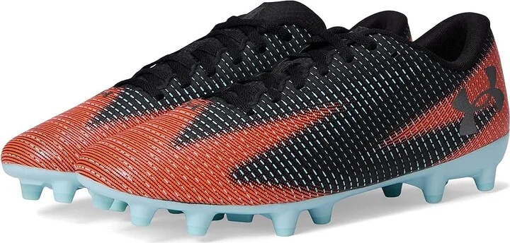 Under Armour Shadow Select 2 Soccer Cleats Soccer Shoes Black/Ares Red/Metallic Gun Metal : Men's 13 - Women's 14.5 Medium, Synthetic