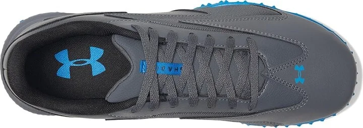 Under Armour Shadow Turf 3 Soccer Cleats Soccer Shoes Castlerock/Black/Blue Atlantis : Men's 10 - Women's 11.5 Medium, Synthetic - Image 2