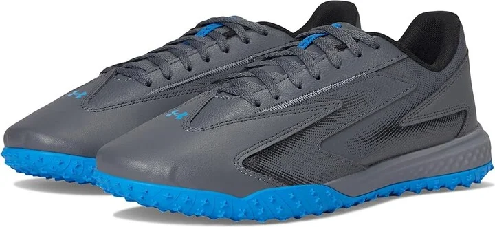 Under Armour Shadow Turf 3 Soccer Cleats Soccer Shoes Castlerock/Black/Blue Atlantis : Men's 10 - Women's 11.5 Medium, Synthetic