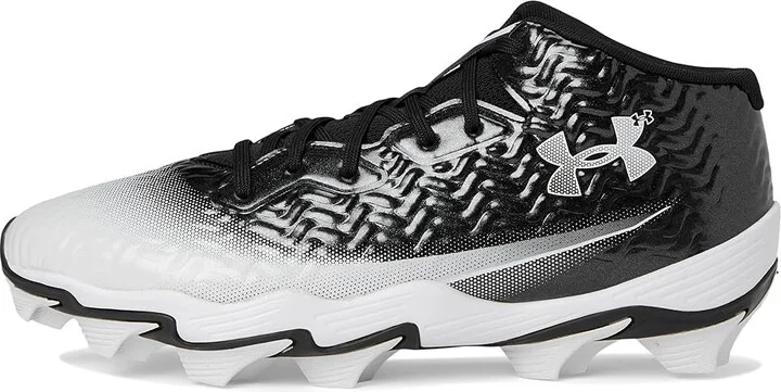Under Armour Spotlight Hammer RM Football Cleats Men's Cleated Shoes Black/White/White : 8.5 D - Medium, Synthetic - Image 6