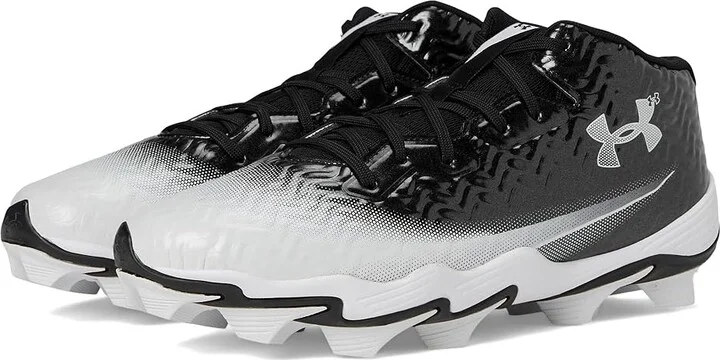 Under Armour Spotlight Hammer RM Football Cleats Men's Cleated Shoes Black/White/White : 8.5 D - Medium, Synthetic