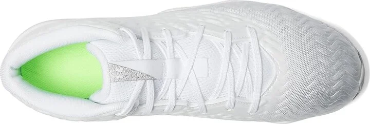 Under Armour Spotlight Hammer RM Football Cleats Men's Cleated Shoes White/Metallic Silver/Metallic Silver : 12 D - Medium, Synthetic - Image 2