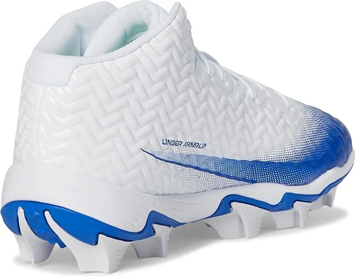 Under Armour Spotlight Hammer RM Football Cleats Men's Cleated Shoes White/Royal/Royal : 11.5 D - Medium, Synthetic - Image 4