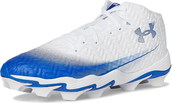 Under Armour Spotlight Hammer RM Football Cleats Men's Cleated Shoes White/Royal/Royal : 11.5 D - Medium, Synthetic - Image 5