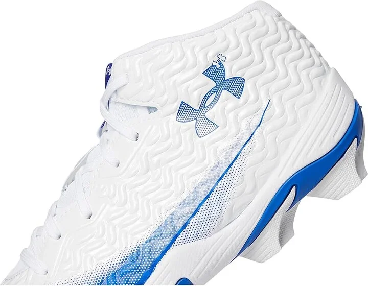 Under Armour Spotlight Hammer RM Football Cleats Men's Cleated Shoes White/Royal/Royal : 11.5 D - Medium, Synthetic - Image 7