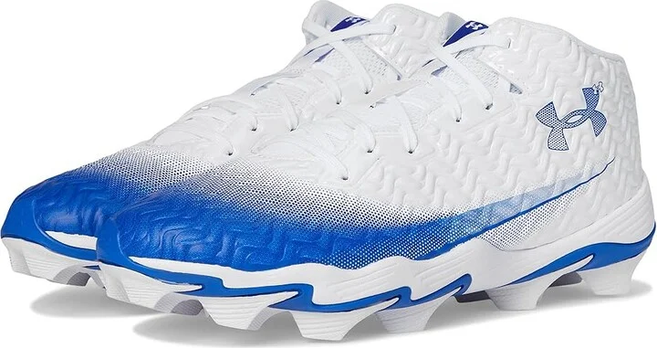 Under Armour Spotlight Hammer RM Football Cleats Men's Cleated Shoes White/Royal/Royal : 11.5 D - Medium, Synthetic