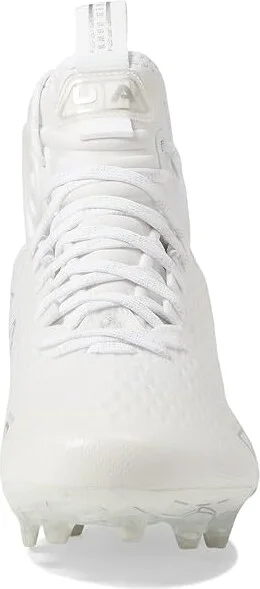 Under Armour Spotlight Lux MC 2.0 Football Cleats Men's Shoes White/White/Metallic Silver : 8 D - Medium, Synthetic - Image 3