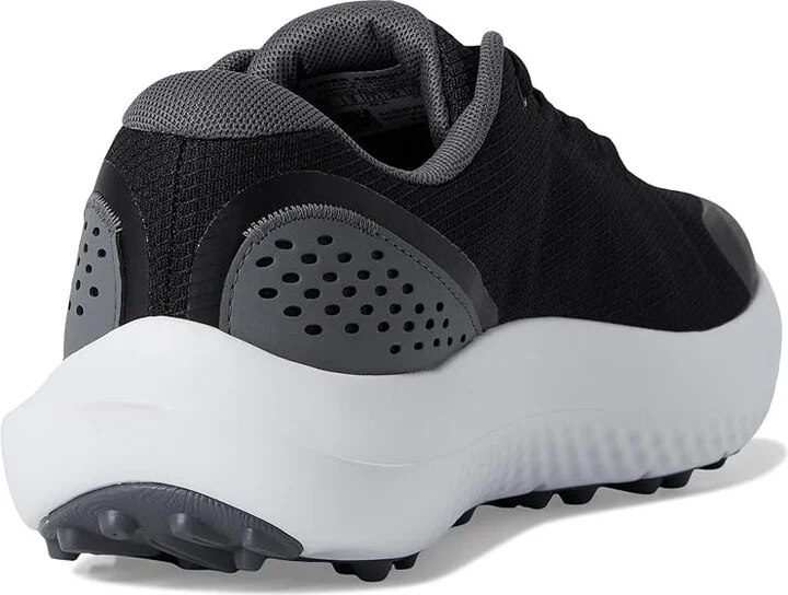Under Armour Surge Golf Cleats Men's Golf Shoes Black/Castlerock/Metallic Gunmetal : 11.5 D - Medium - Image 4
