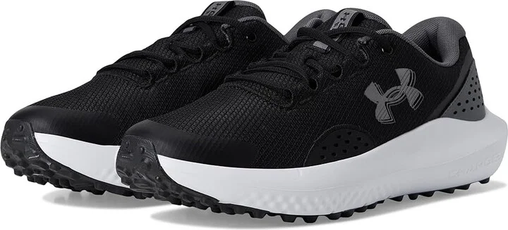 Under Armour Surge Golf Cleats Men's Golf Shoes Black/Castlerock/Metallic Gunmetal : 11.5 D - Medium