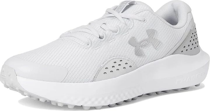 Under Armour Surge Golf Cleats Men's Golf Shoes Halo Gray/Halo Gray/Metallic Silver : 8.5 D - Medium - Image 5