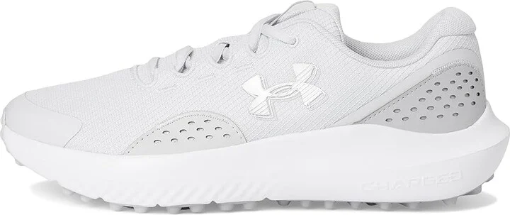 Under Armour Surge Golf Cleats Men's Golf Shoes Halo Gray/Halo Gray/Metallic Silver : 8.5 D - Medium - Image 6