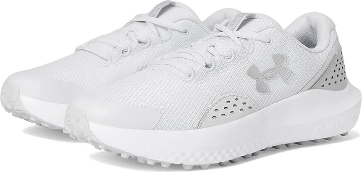 Under Armour Surge Golf Cleats Men's Golf Shoes Halo Gray/Halo Gray/Metallic Silver : 8.5 D - Medium