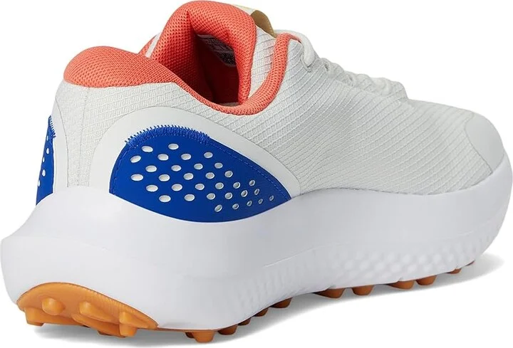 Under Armour Surge Golf Cleats Men's Golf Shoes White Clay/Royal/Royal : 14 D - Medium - Image 4