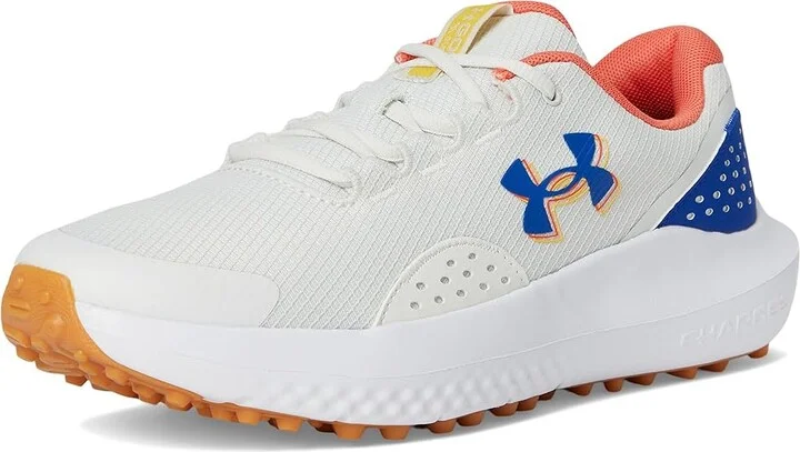 Under Armour Surge Golf Cleats Men's Golf Shoes White Clay/Royal/Royal : 14 D - Medium - Image 5