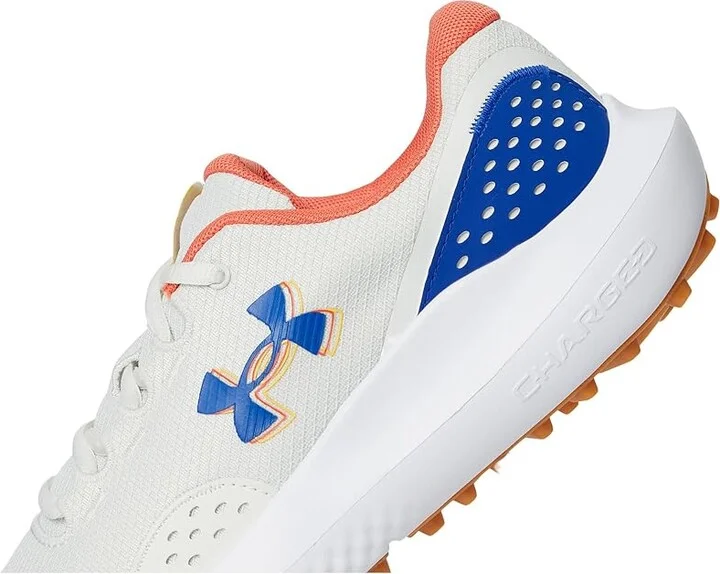 Under Armour Surge Golf Cleats Men's Golf Shoes White Clay/Royal/Royal : 14 D - Medium - Image 7