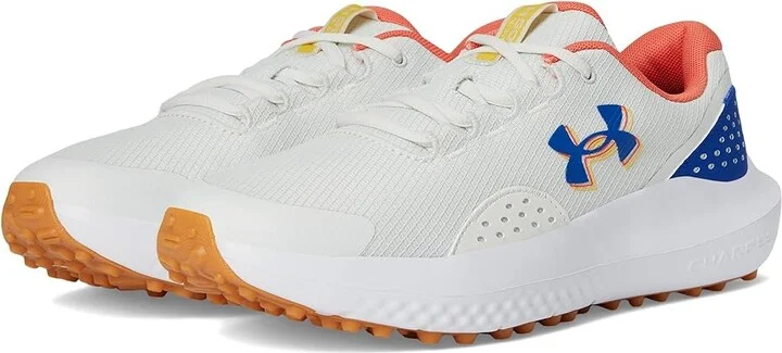Under Armour Surge Golf Cleats Men's Golf Shoes White Clay/Royal/Royal : 14 D - Medium