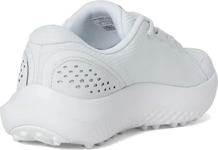 Under Armour Surge Golf Cleats Women's Golf Shoes Distant Gray/White/Metallic Silver : 7.5 B - Medium - Image 4