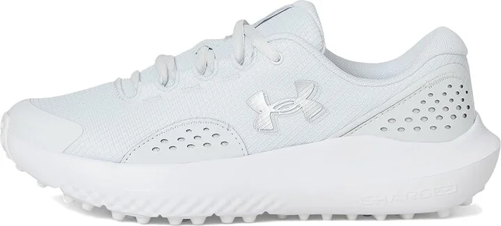 Under Armour Surge Golf Cleats Women's Golf Shoes Distant Gray/White/Metallic Silver : 7.5 B - Medium - Image 6