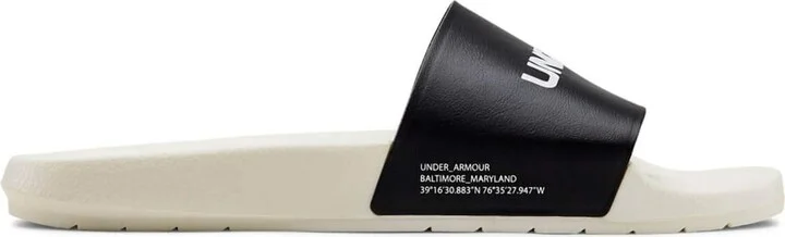 Under Armour UA Core Remix Slides 11 White