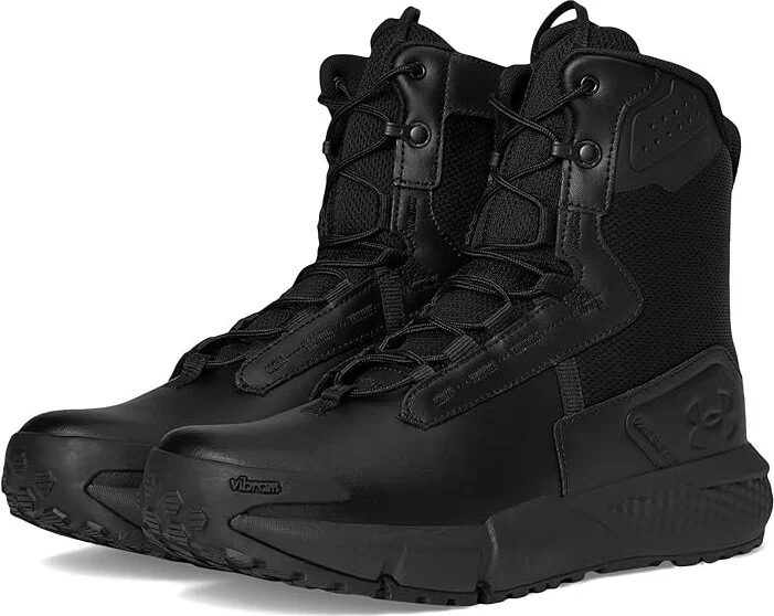Under Armour Waterproof Charged Valsetz Zip Men's Work Lace-up Boots Black/Black/Jet Gray : 12.5 D - Medium, Synthetic
