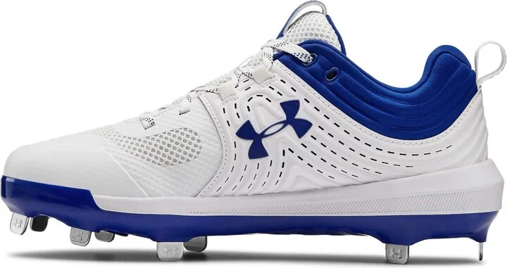 Under Armour Women's UA Glyde ST Softball Cleats 5.5 White