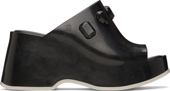 UNDERCOVER Black Melissa Edition Patty Stones Mules