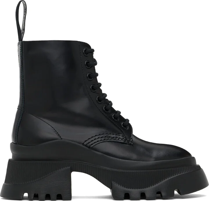 UNDERCOVER Black Platform Ankle Boots