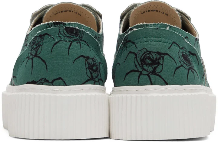 Undercoverism Green Rose Sneakers - Image 2