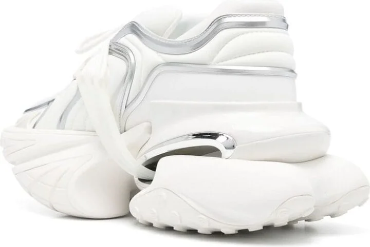 'Unicorn' White Sneakers With With Embossed Logo On The Side In Tech Fabric Man - Image 2