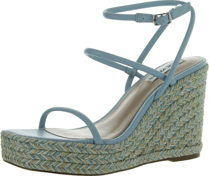 UNIFY Womens Faux Leather Wedge Platform Sandals