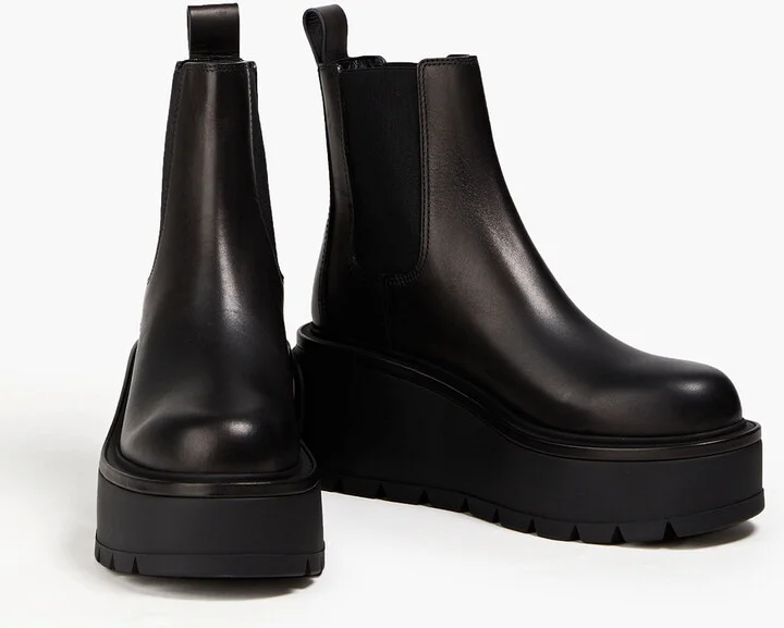 Uniqueform leather platform Chelsea boots - Image 2
