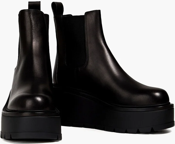 Uniqueform leather platform Chelsea boots - Image 2