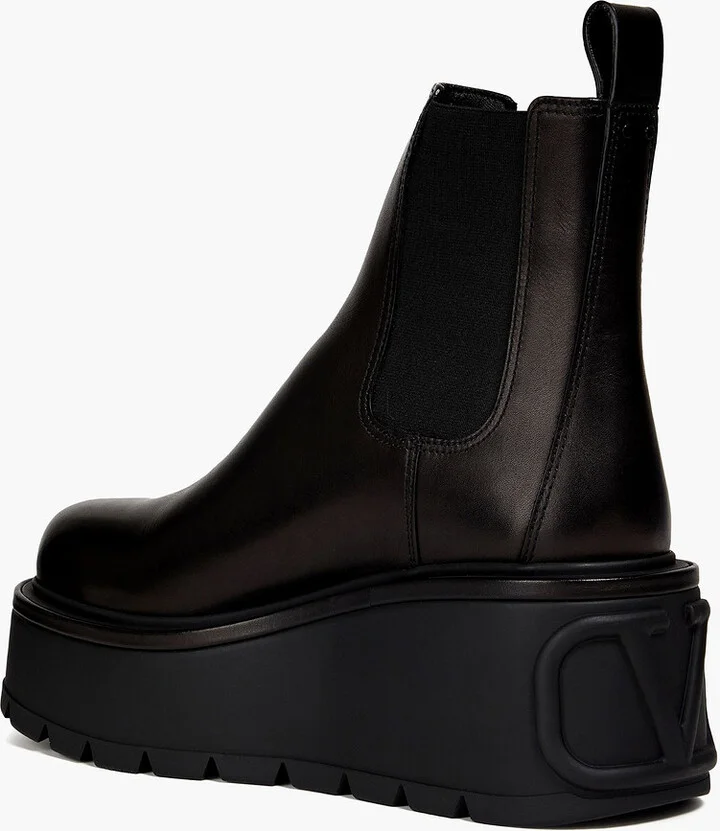 Uniqueform leather platform Chelsea boots - Image 3