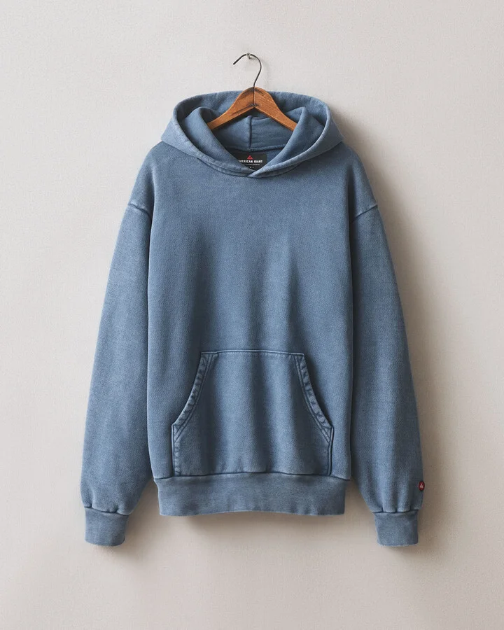 Unisex American Vintage Pullover - Mineral Wash Blue Jean