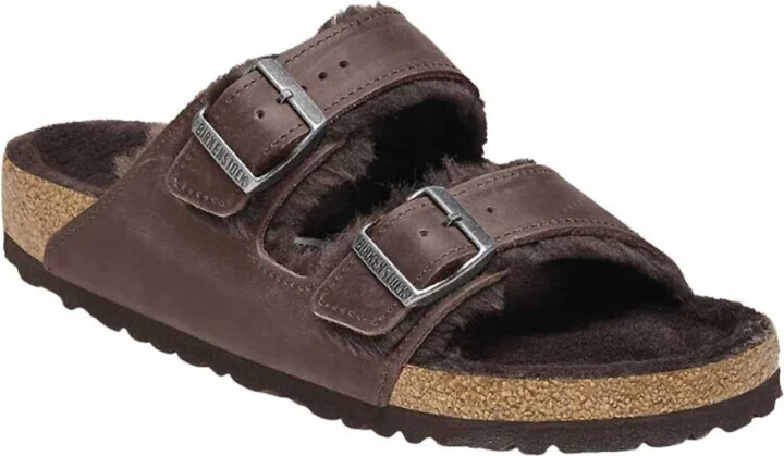 Unisex Arizona Shearling Sandal In Habana