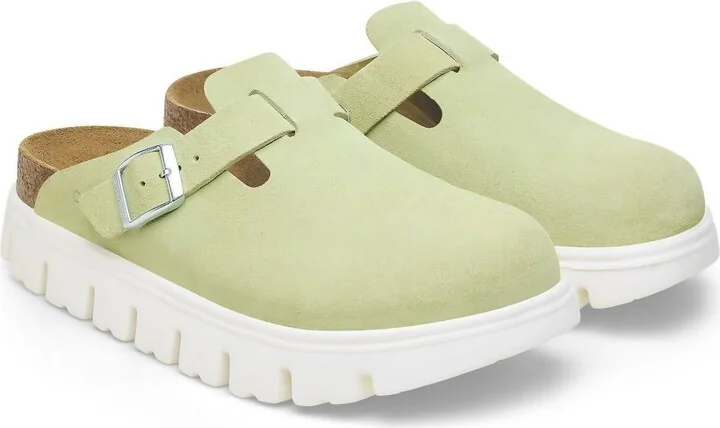 Unisex Boston Chunky Clog - Narrow In Faded Lime