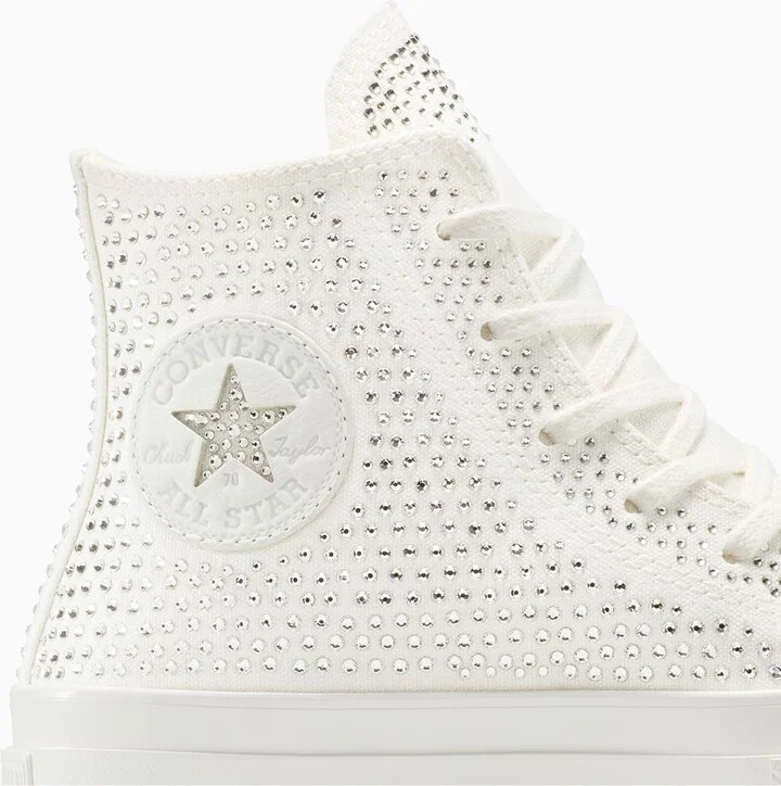 Unisex Chuck 70 Swarovski® Embellished Canvas High Top Sneaker - Image 4