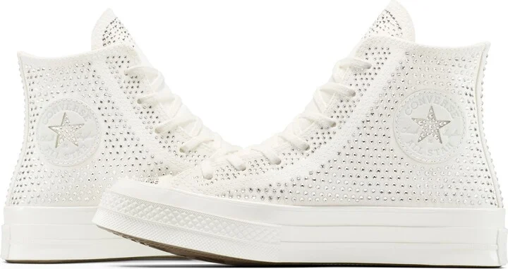 Unisex Chuck 70 Swarovski® Embellished Canvas High Top Sneaker - Image 6