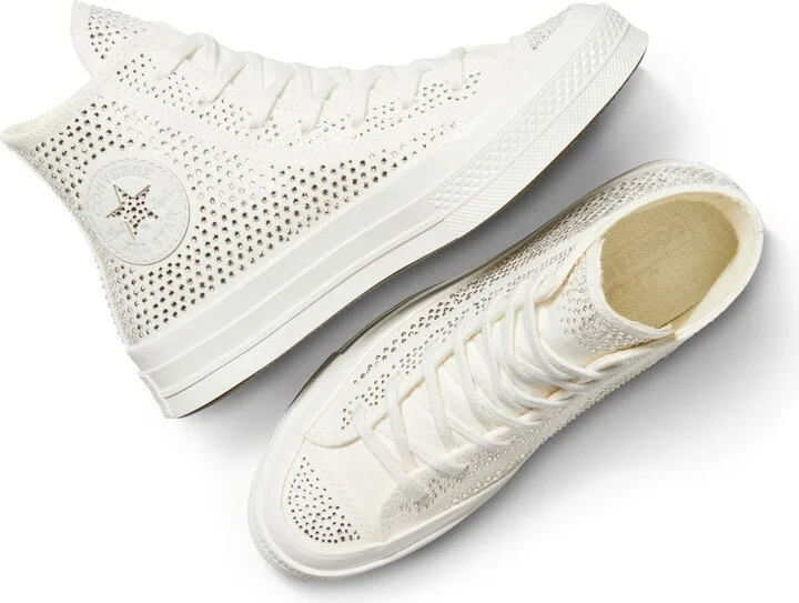 Unisex Chuck 70 Swarovski® Embellished Canvas High Top Sneaker - Image 9
