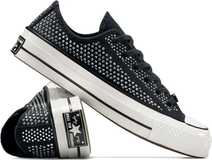 Unisex Chuck 70 Swarovski® Embellished Canvas Low Top Sneaker - Image 8