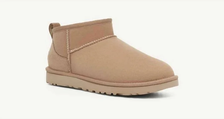 Unisex Classic Ultra Mini Boots In Sand