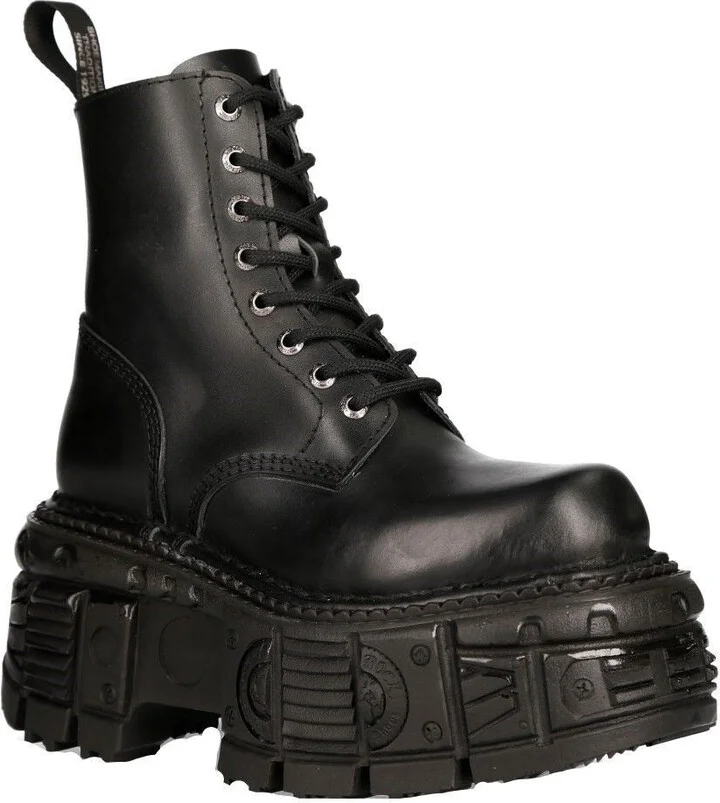 Unisex Military Techno Platform Boots- M-MILI084N-S5