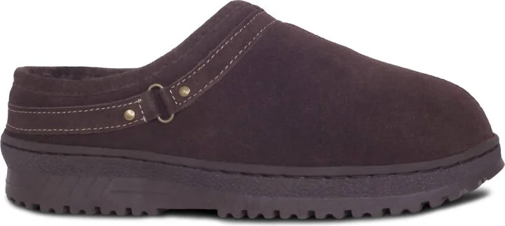 Unisex Sheepskin Clog In Chocolate