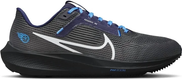 Unisex Zoom Pegasus 40 Titans Running Shoes In Navy