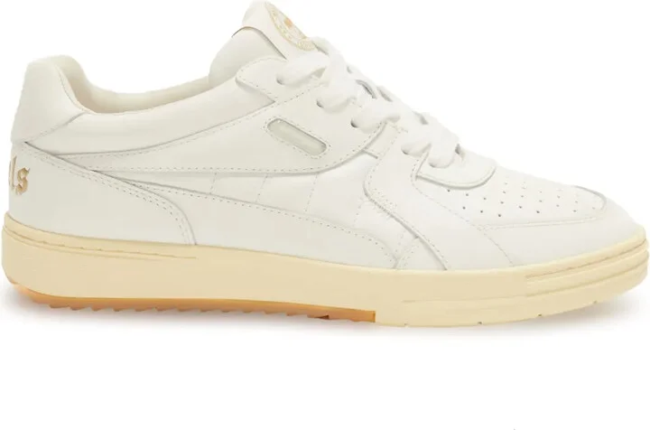 University lace-up leather sneakers